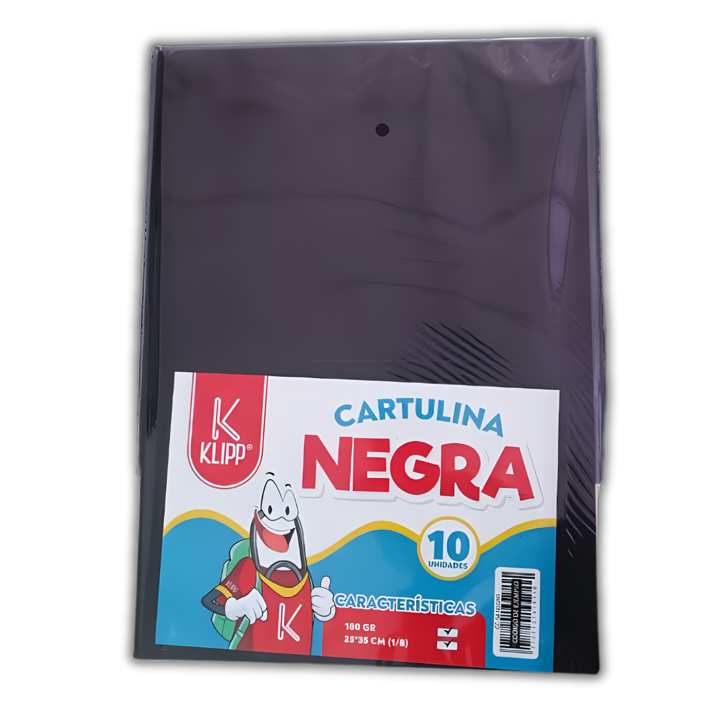 Cartulina 1/8 x10 Hojas Negro