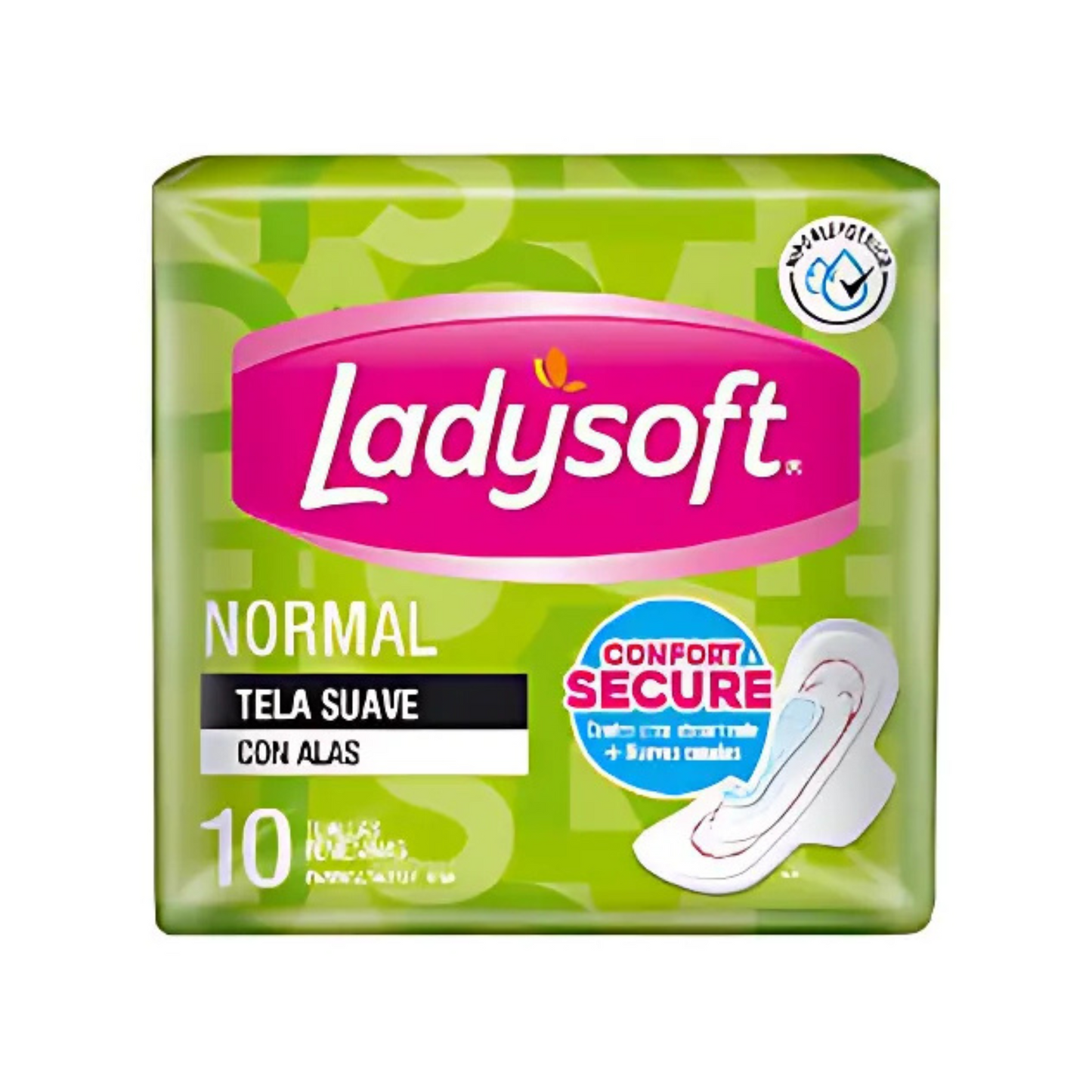 LADYSOFT NORMAL CON ALAS X 10 UND
