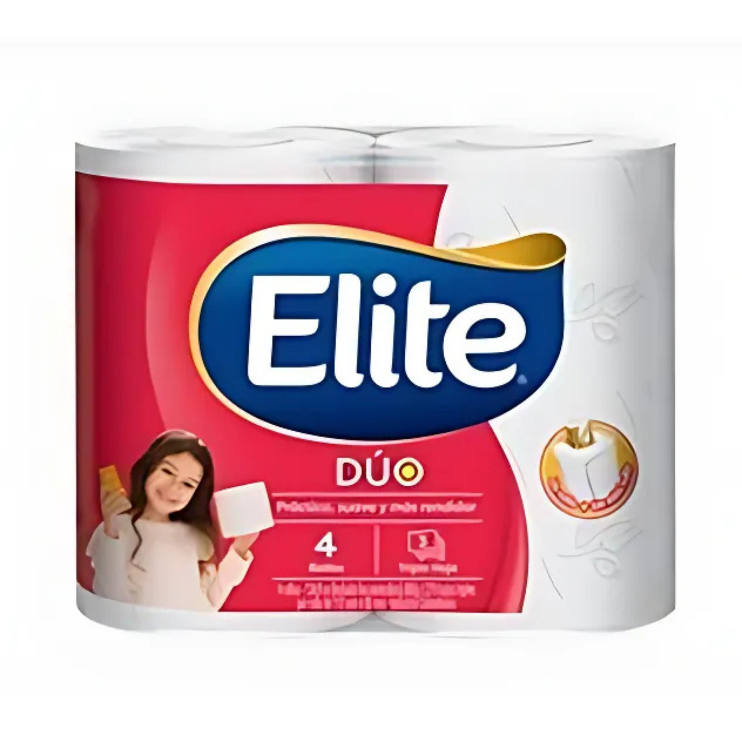 PAPEL HIGIENICO ELITE DUO TH 4 ROLLOS