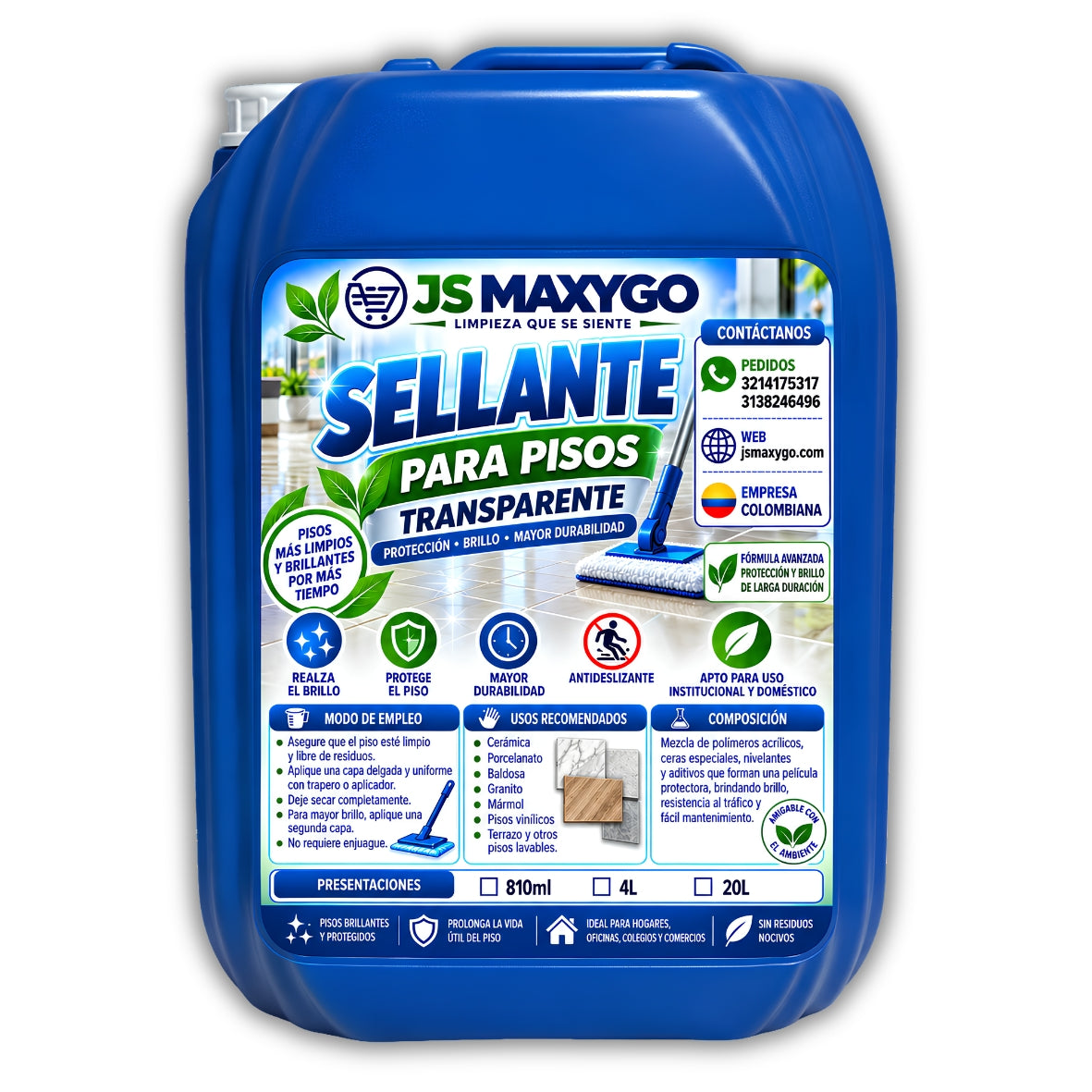 Sellante Polimérico Blanco/Rojo