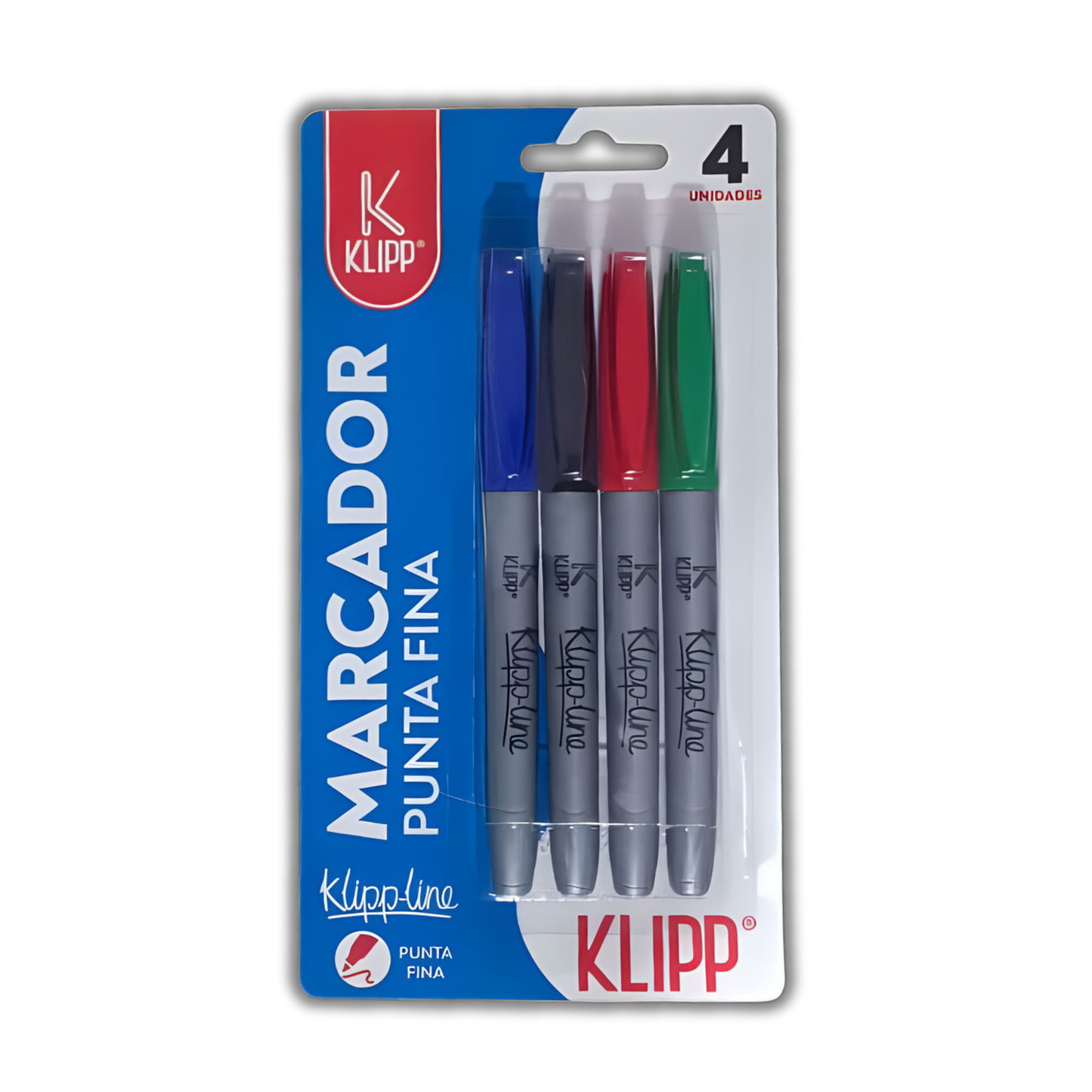 Marcador PTA fina surtido *4