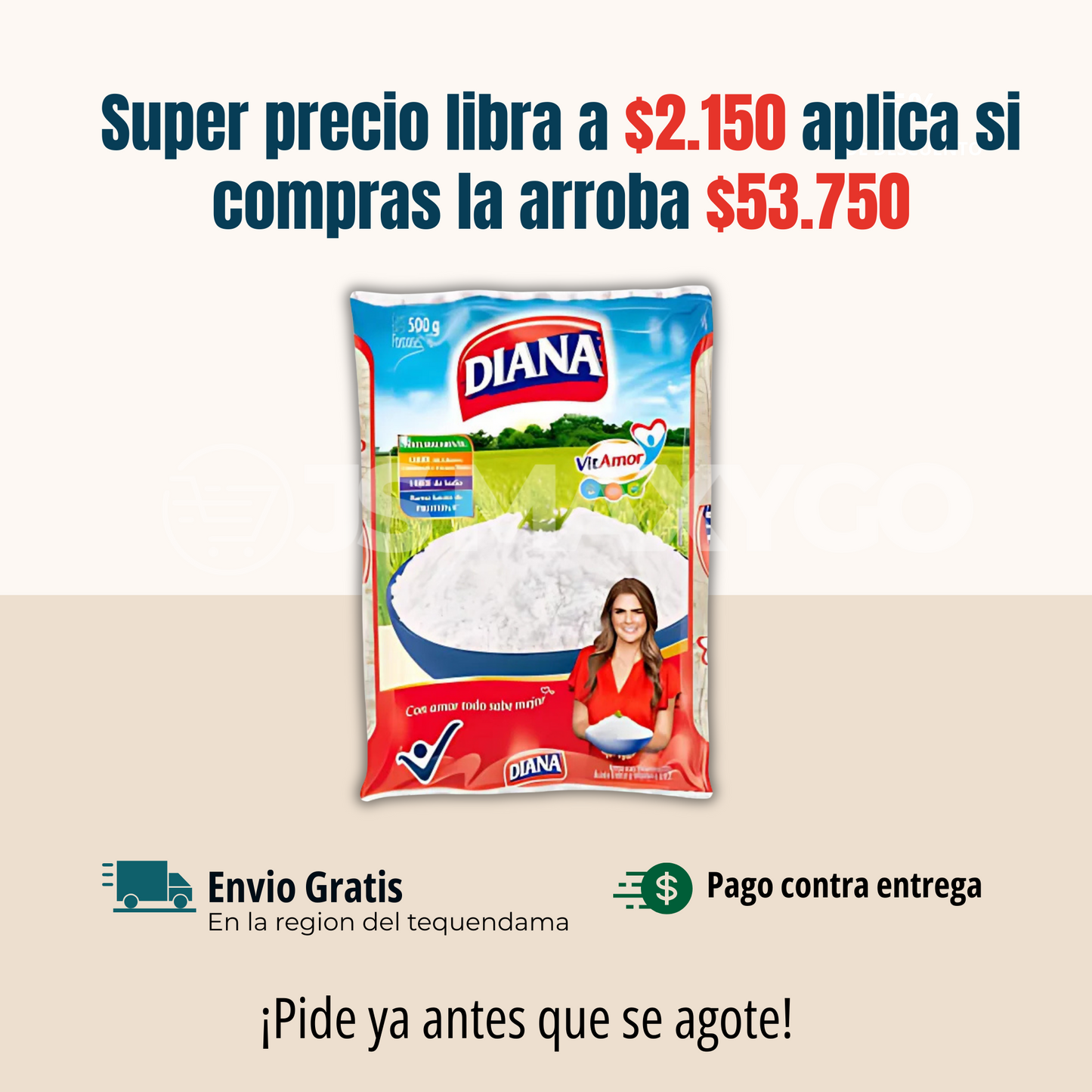 Descuento Especial Arroz Diana 500gr