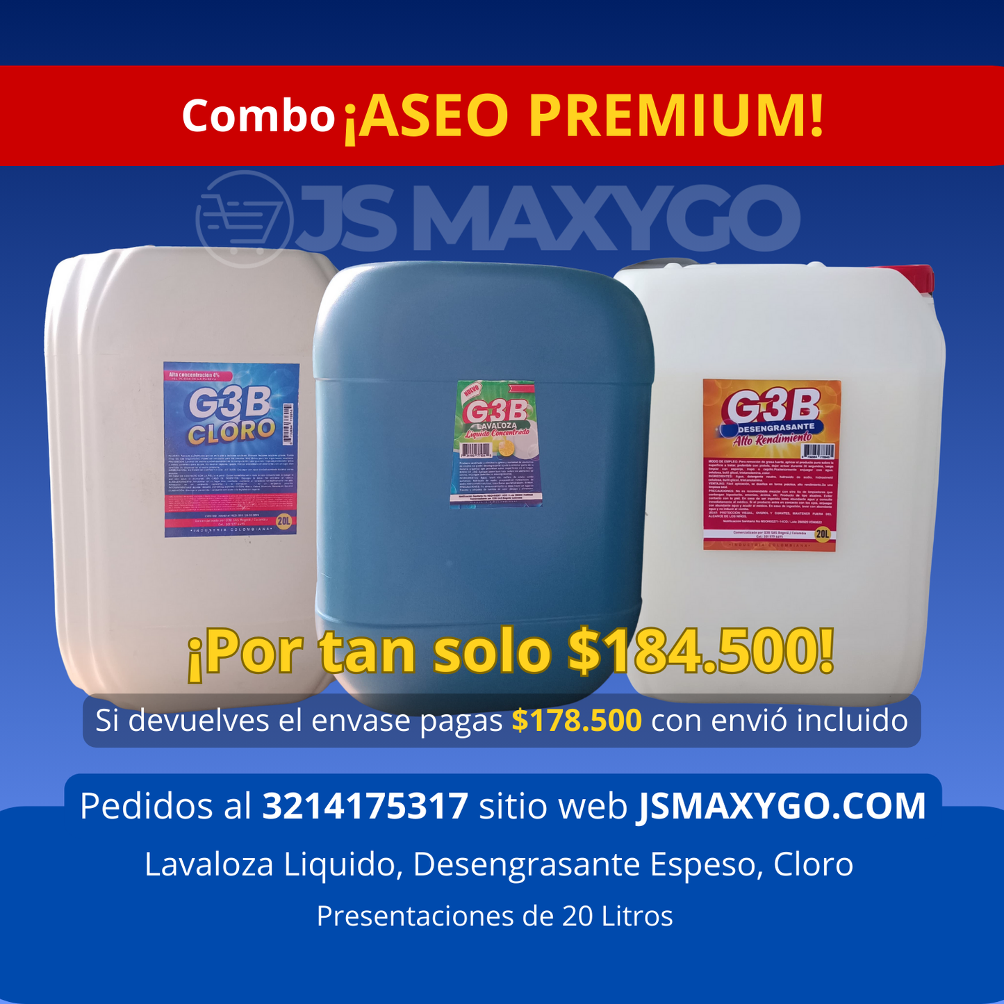 Combo Aseo Premium - Retorno Envase