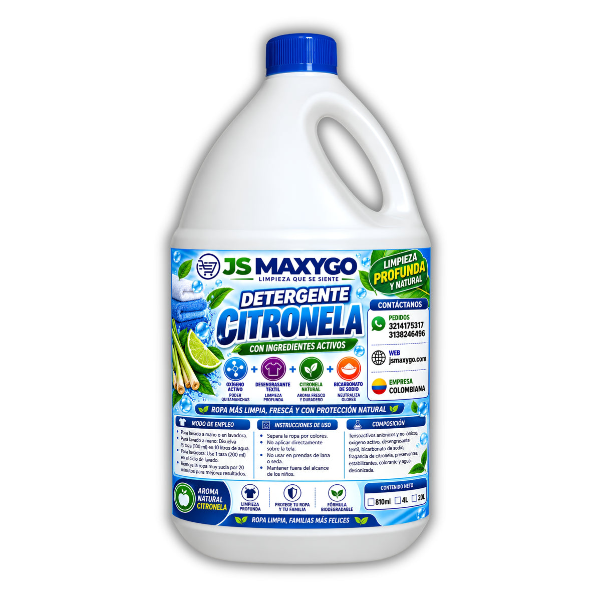 Detergente Liquido Citronela