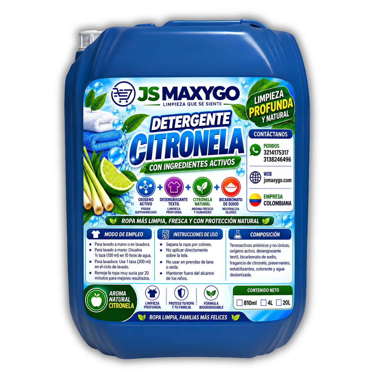 Detergente Liquido Citronela