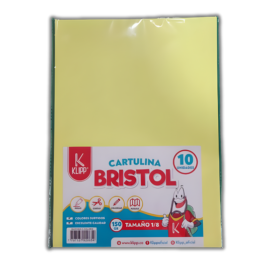 Cartulina Bristol 1/8 X10 SURT