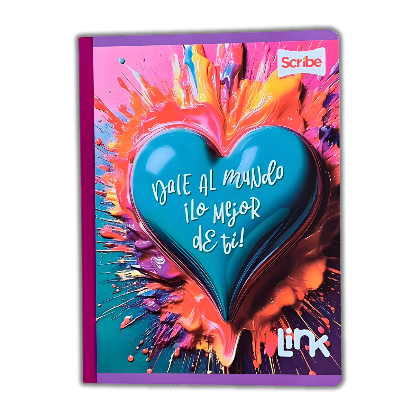 Cuaderno Cosido Link 100 Hojas Niña Sticker