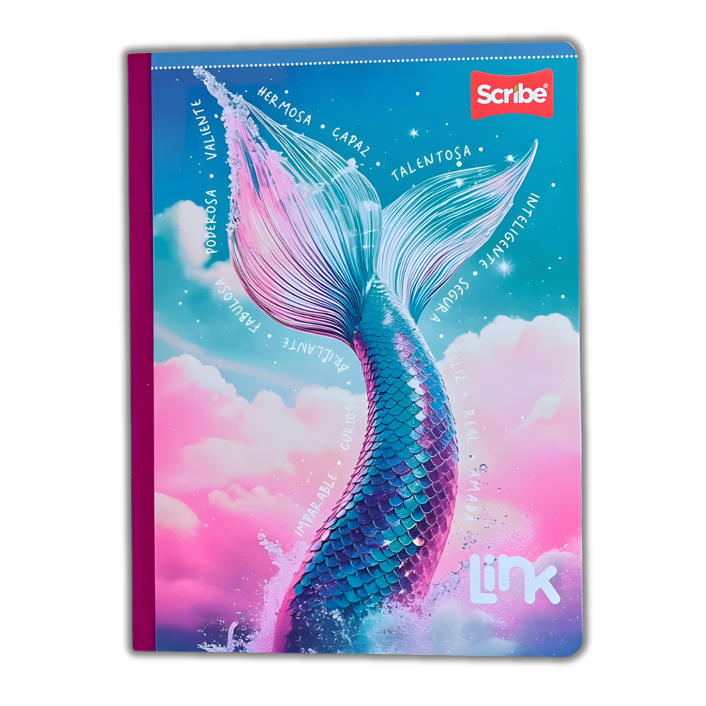 Cuaderno Cosido Link 100 Hojas Niña Sticker