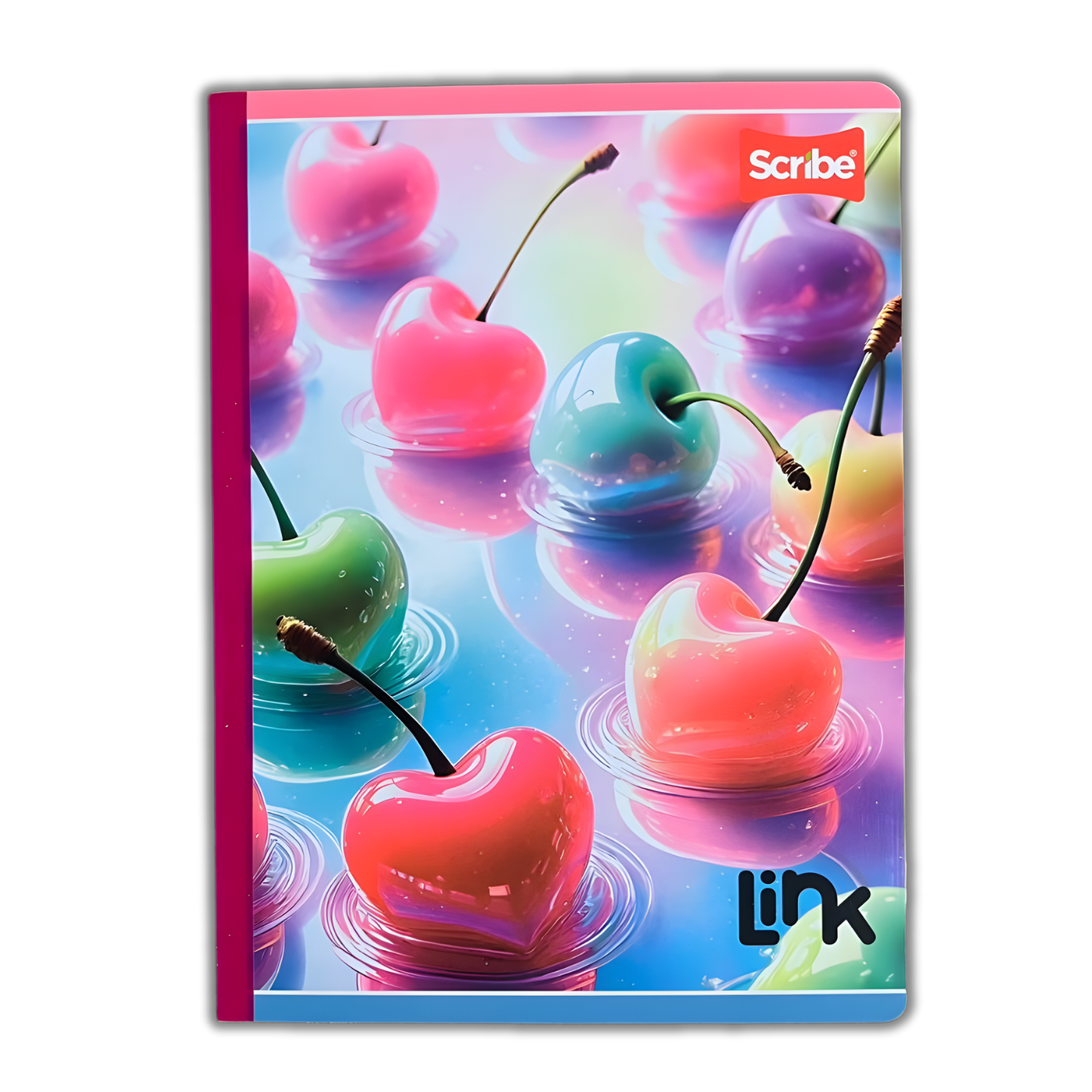 Cuaderno Cosido Link 100 Hojas Niña Sticker