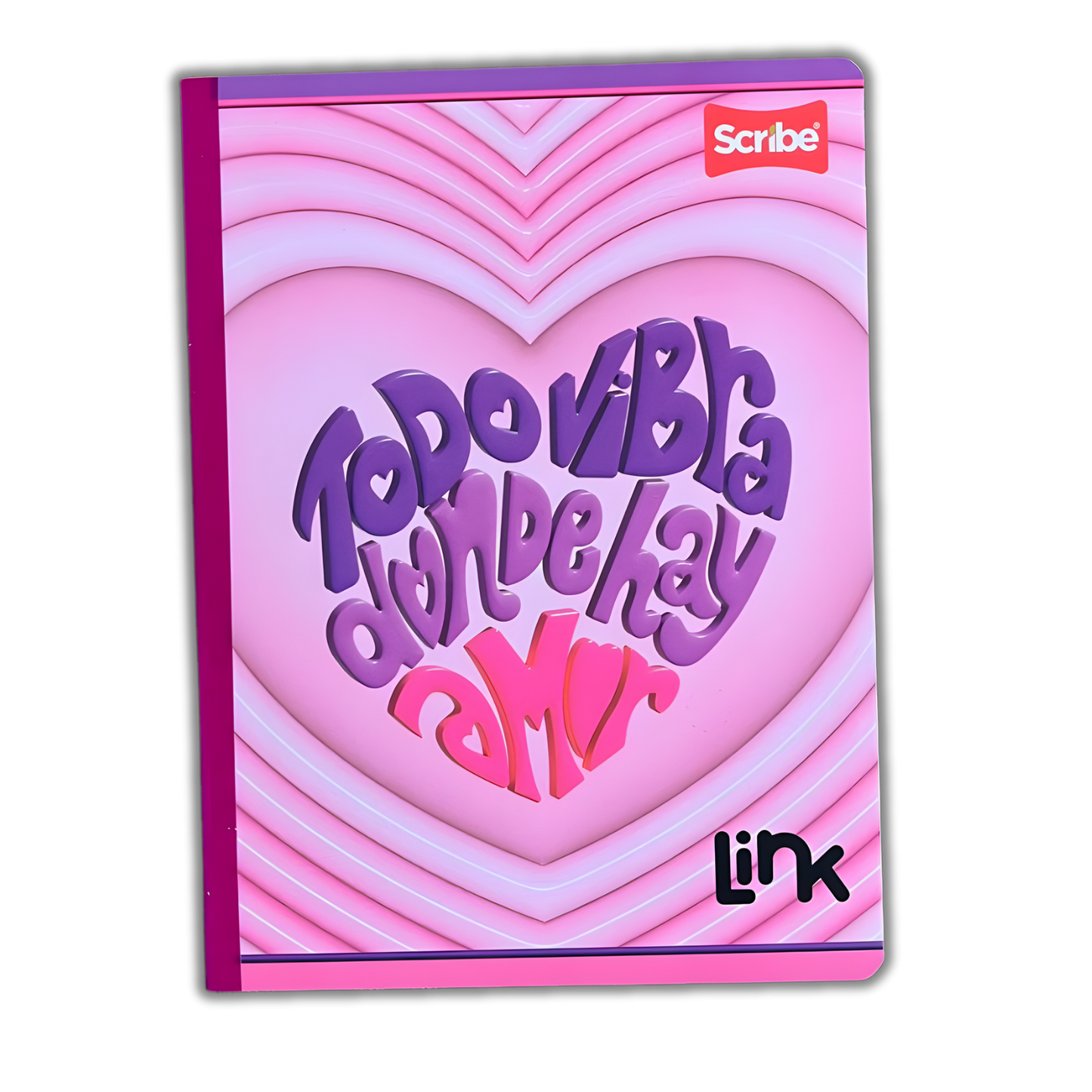 Cuaderno Cosido Link 100 Hojas Niña Sticker