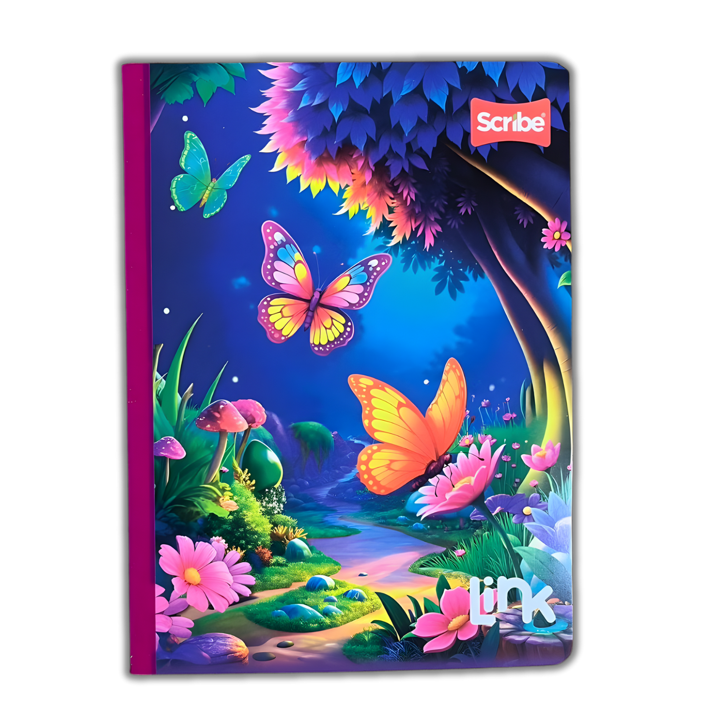 Cuaderno Cosido Link 100 Hojas Niña Sticker