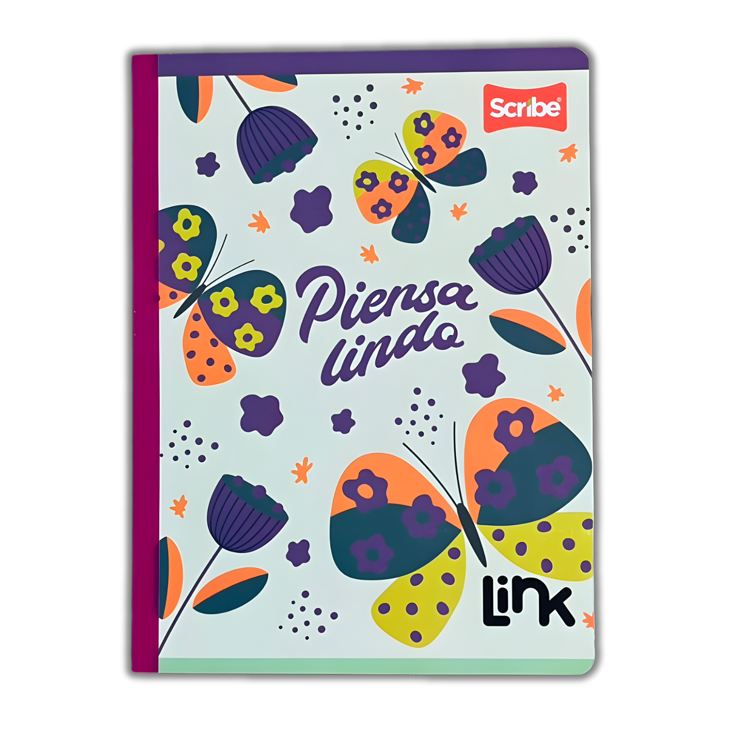 Cuaderno Cosido Link 100 Hojas Niña Sticker