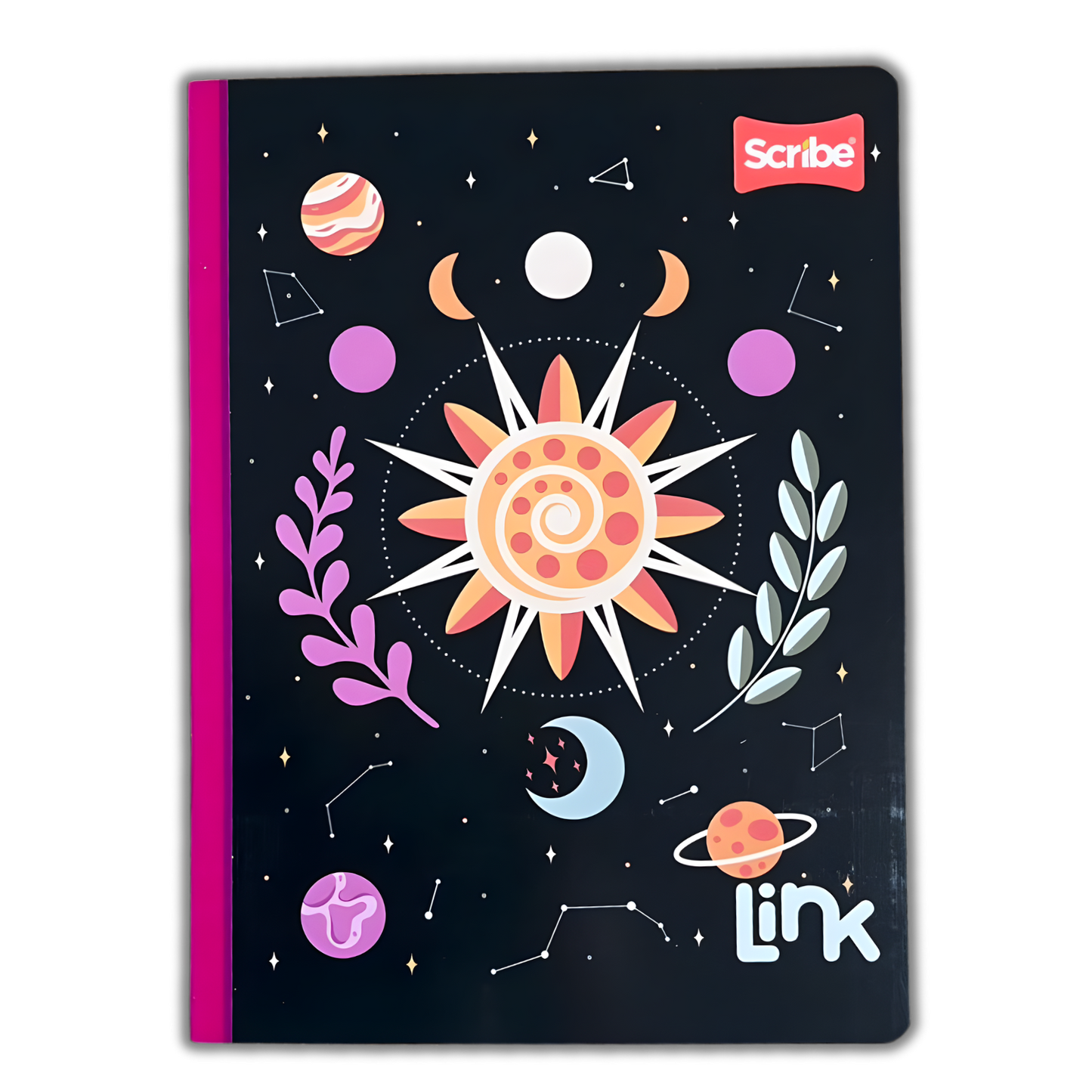 Cuaderno Cosido Link 100 Hojas Niña Sticker