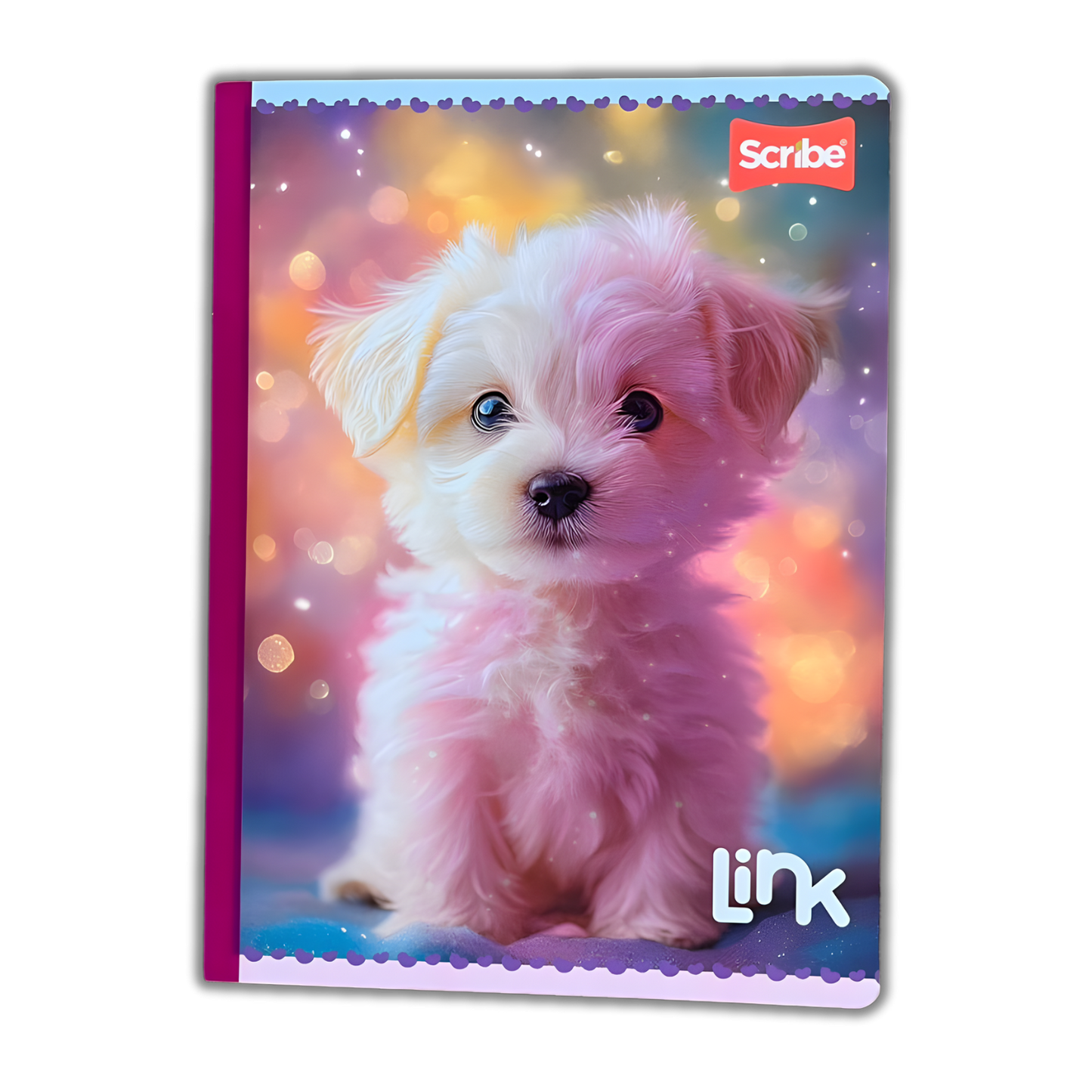 Cuaderno Cosido Link 100 Hojas Niña Sticker