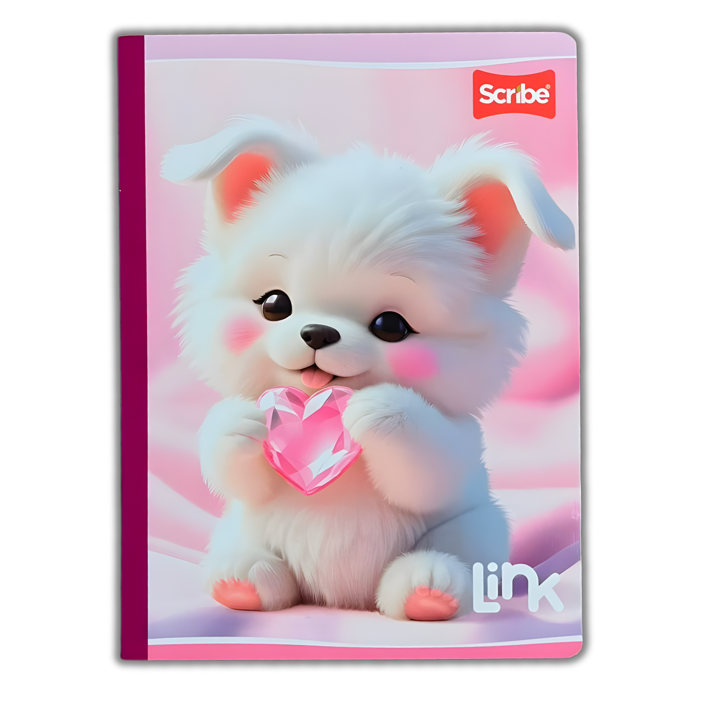 Cuaderno Cosido Link 100 Hojas Niña Sticker