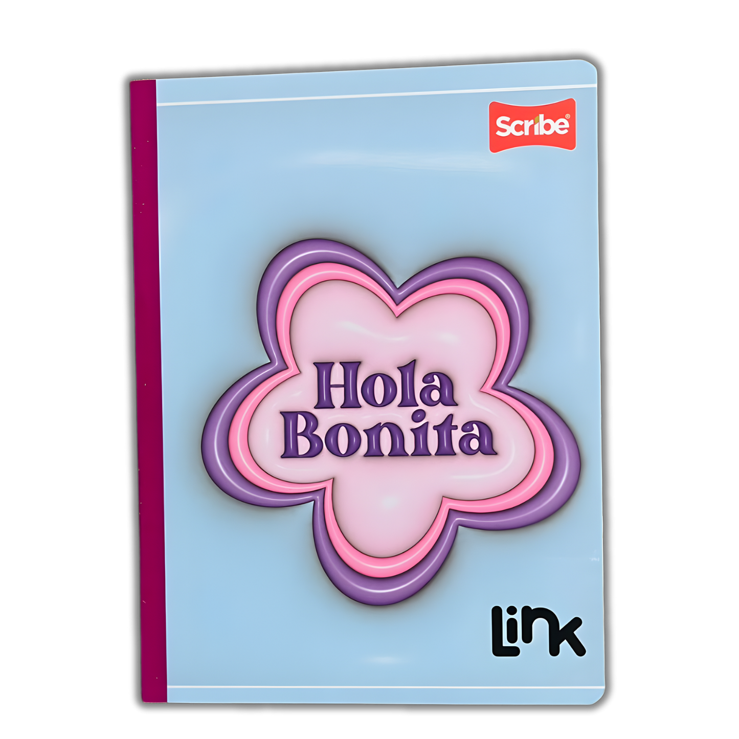 Cuaderno Cosido Link 100 Hojas Niña Sticker