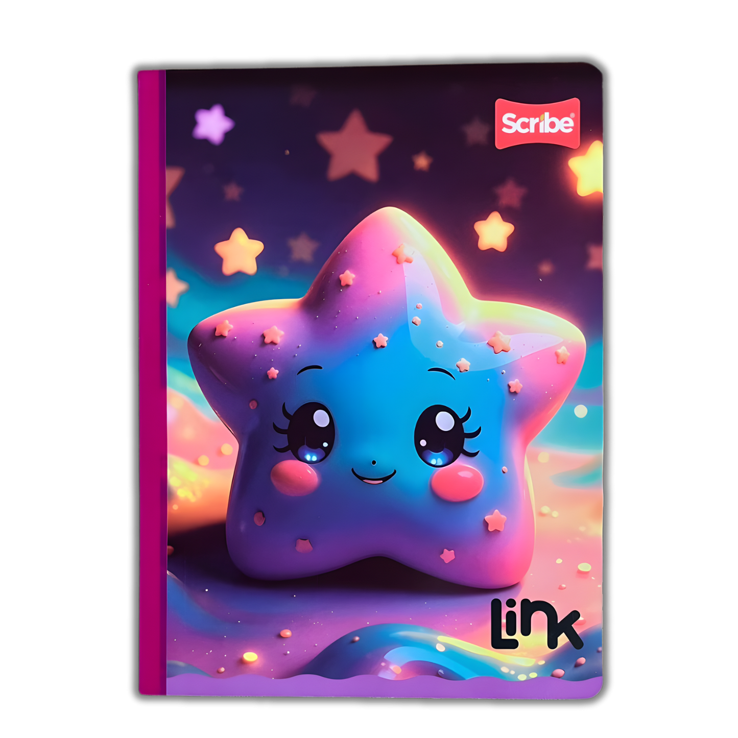 Cuaderno Cosido Link 100 Hojas Niña Sticker