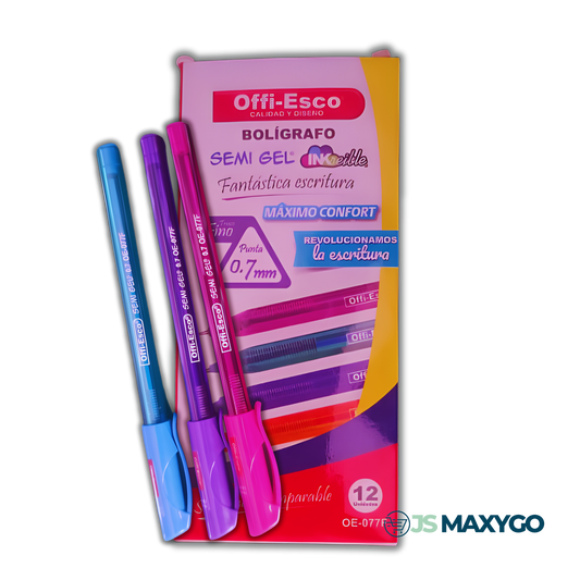 Bolígrafo OE-077F Punta Fina 0.7 Colores