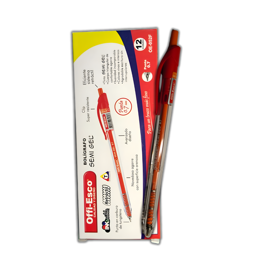 BOLIGRAFO OE-052F SEMIGEL RT 0.7 RJ