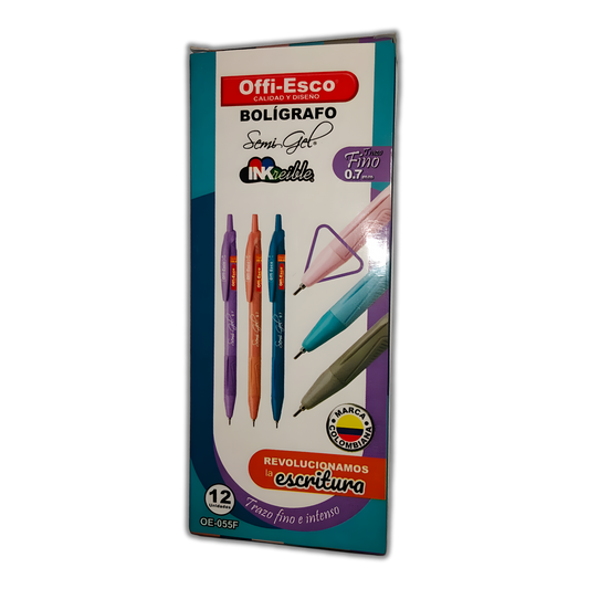 Bolígrafo OE-055F Semigel Retráctil 0.7 NG