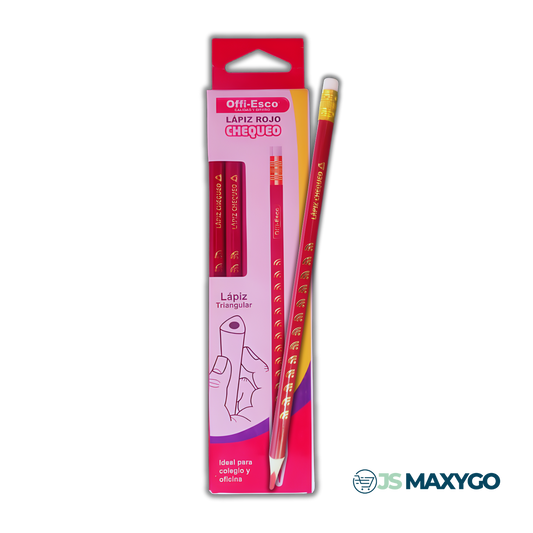 Lápiz Offi Esco-149 Rojo