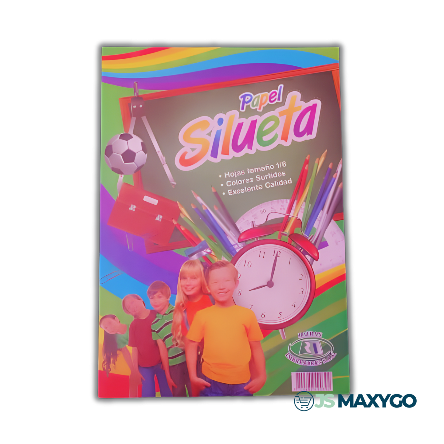 Papel Silueta 1/8 x10 Surtido Primavera