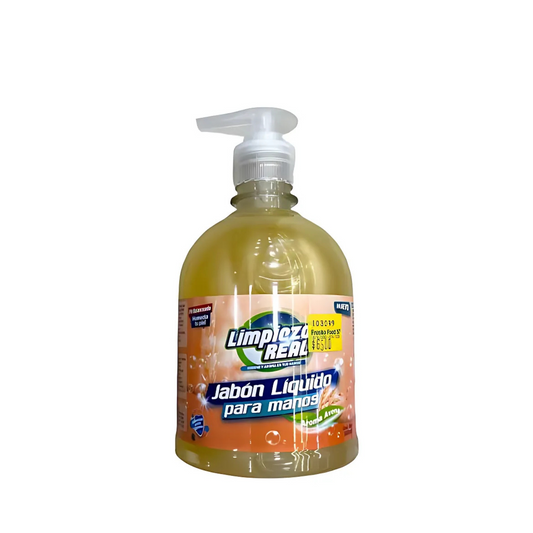 JABON DE MANOS AVENA LIMPIEZA REAL 500ML