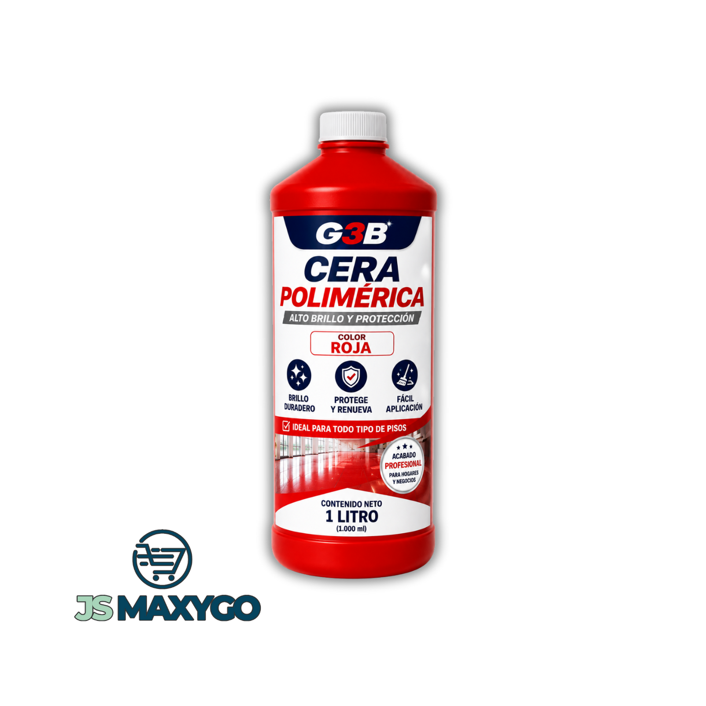 Cera Polimérica Roja/Blanca Para Pisos