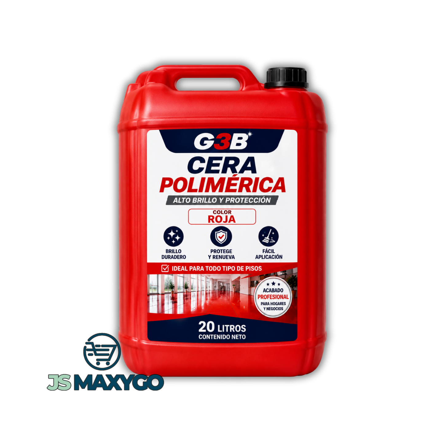 Cera Polimérica Roja/Blanca Para Pisos