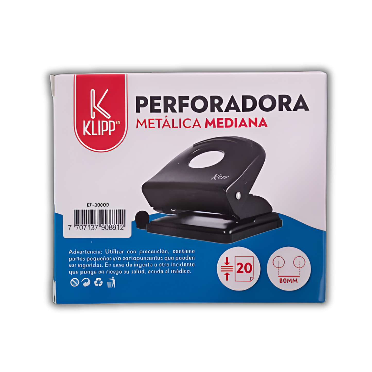 Perforadora Metálica Mediana 2 Huecos