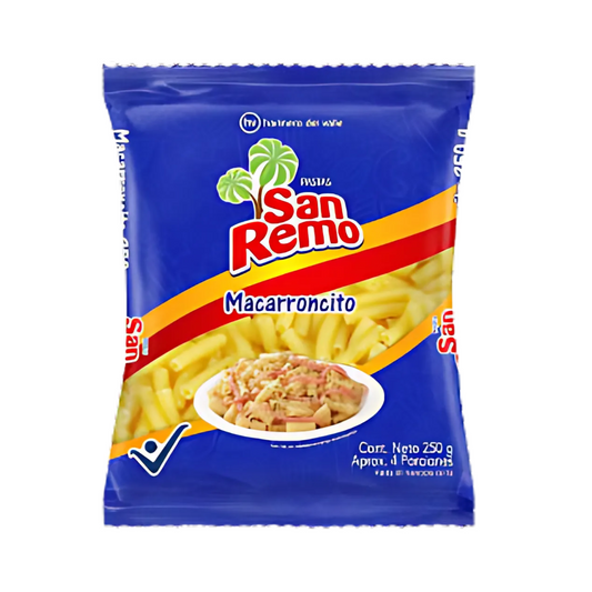 PASTA SAN REMO MACARRONCITO 250 GR