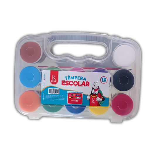 Témpera x12 Und – Estuche Colores Surtidos