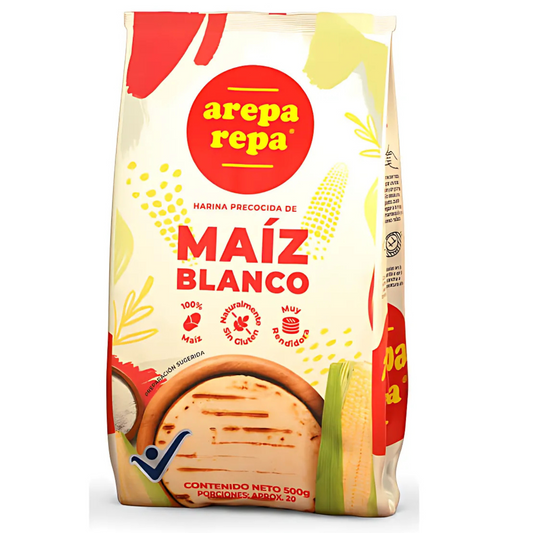 HARINA PRECOCIDA BLANCA AREPA AREPA 500 GRS