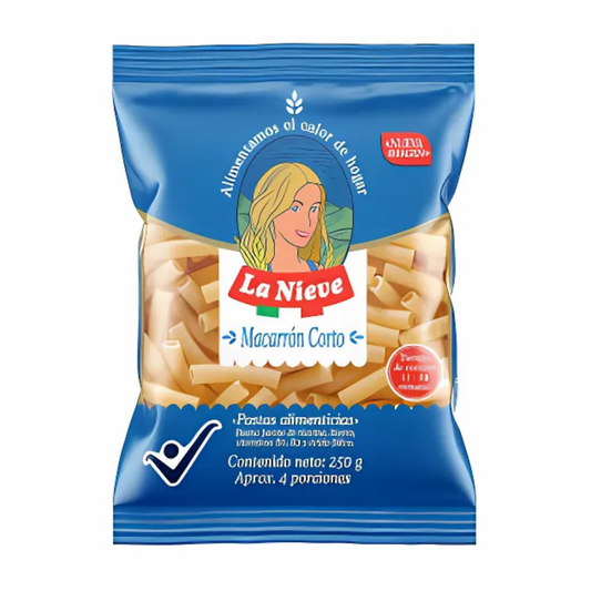 MACARRON CORTO LA NIEVE 250GR