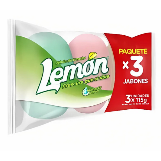 JABON LEMON 3X115GR SURTIDO