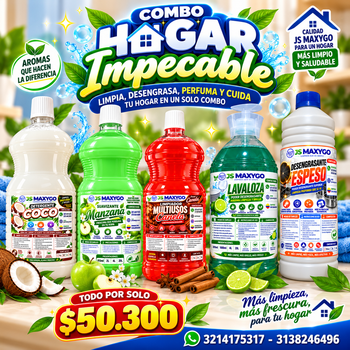 Combo Hogar Impecable