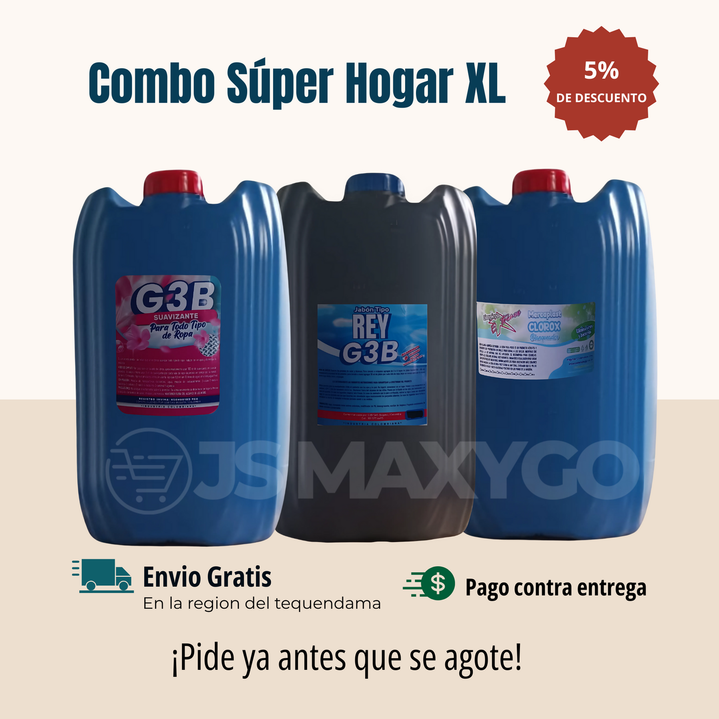 Combo Súper Hogar XL – ¡Máxima limpieza al mejor precio!