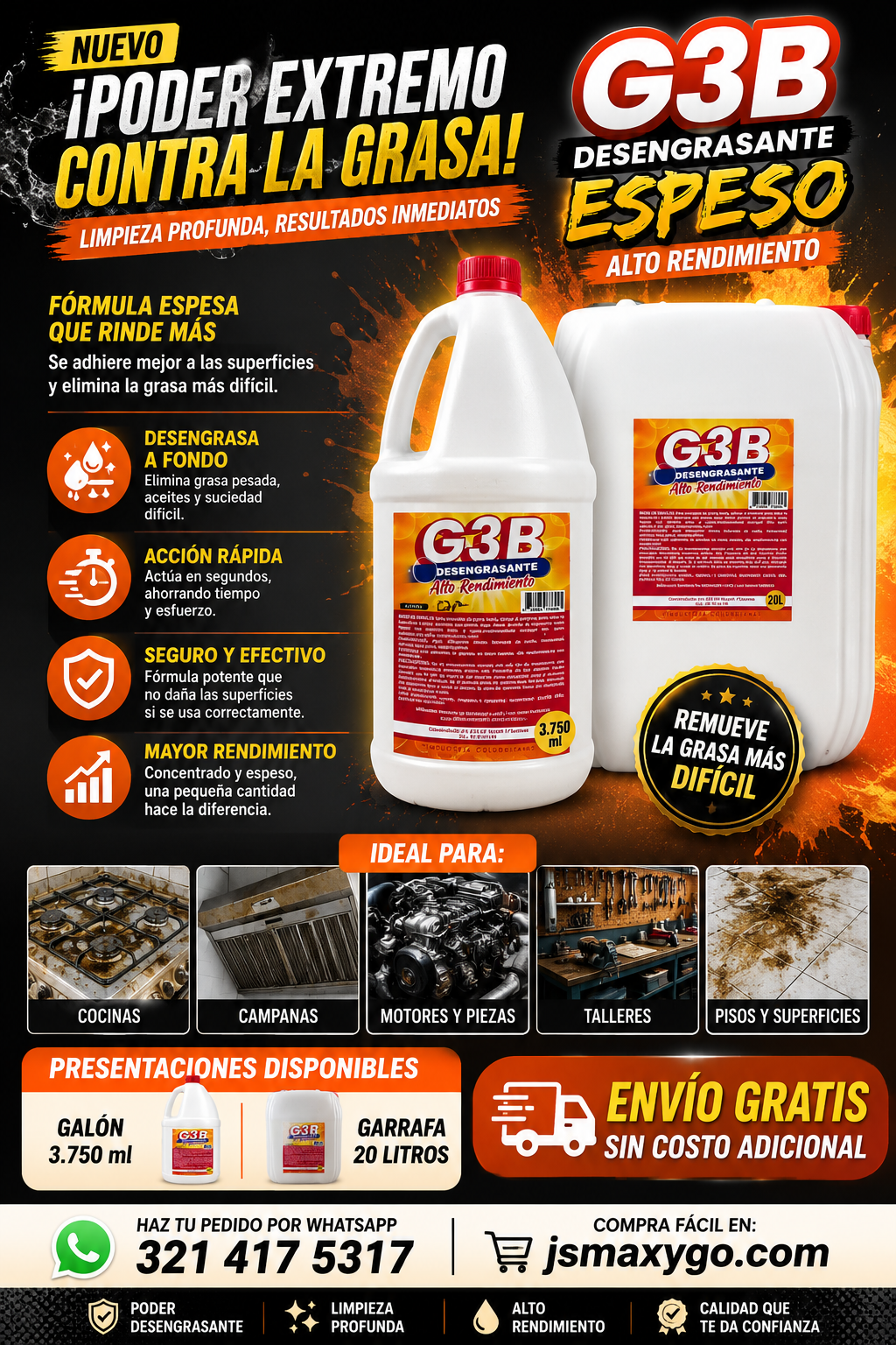 Desengrasante Doméstico Espeso