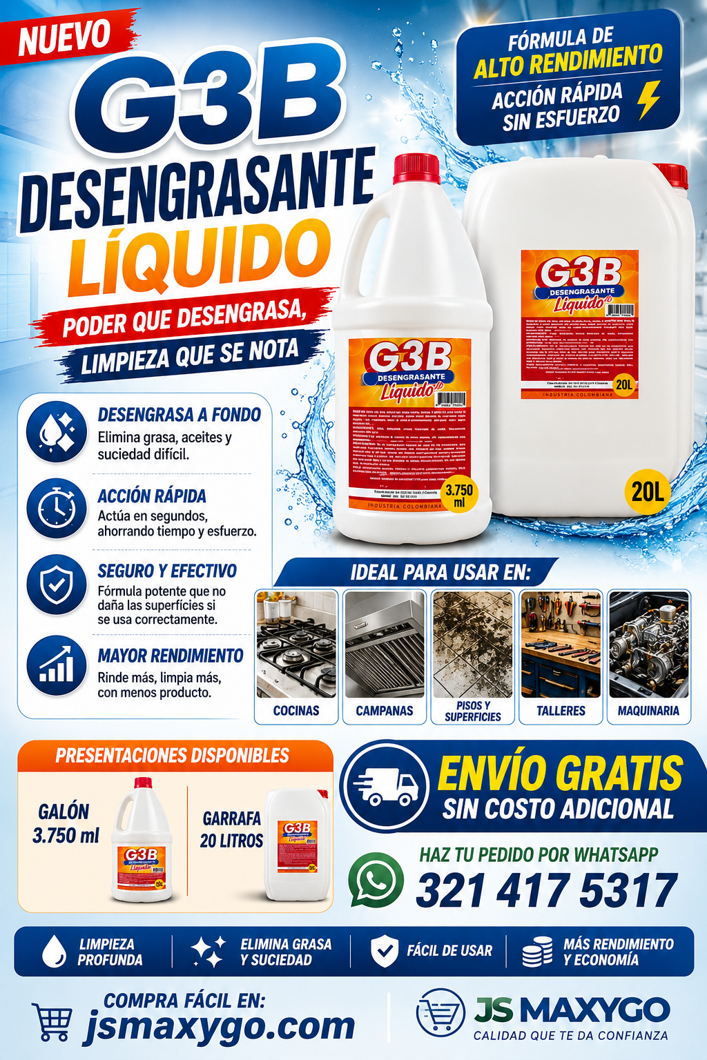 Desengrasante Doméstico Liquido