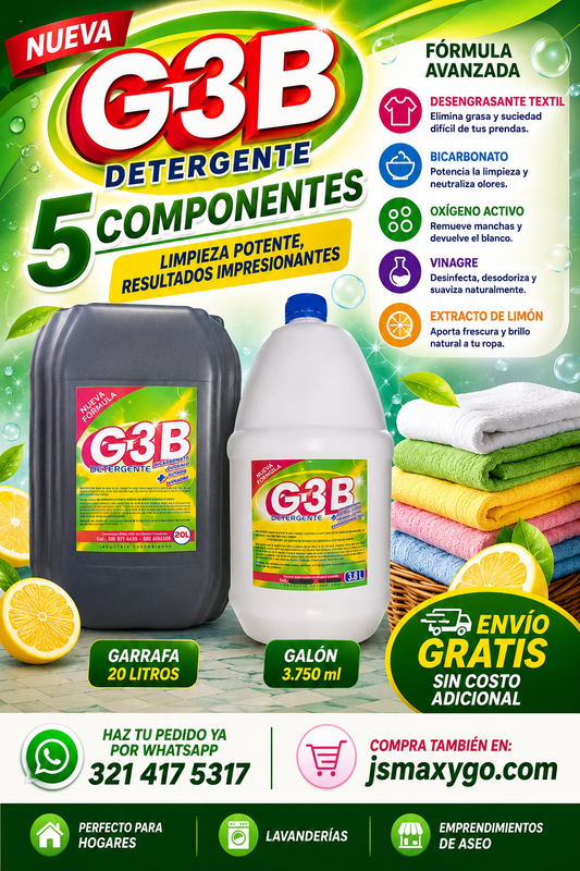 Detergente Líquido Limón 5 Componentes