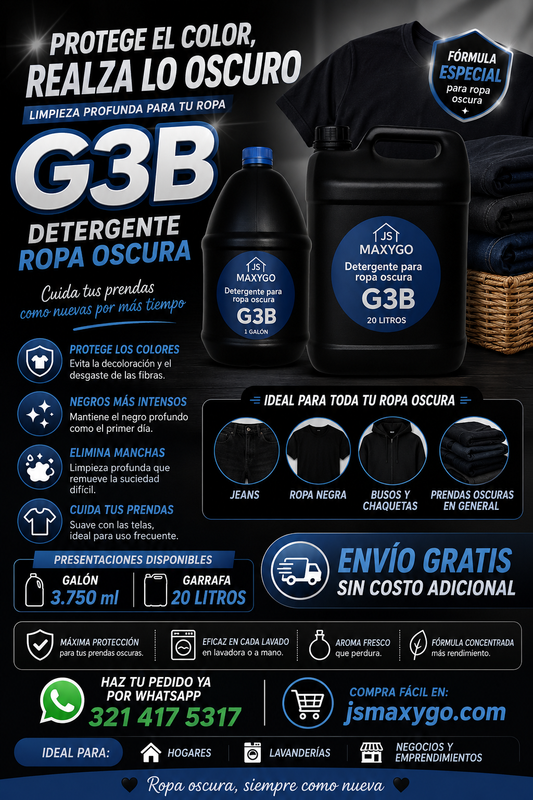 Detergente Ropa Oscura