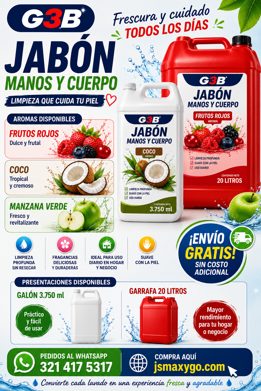 Jabon Liquido para Manos y Cuerpo