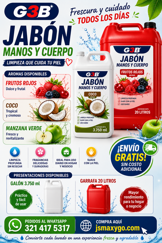 Jabon Liquido para Manos y Cuerpo