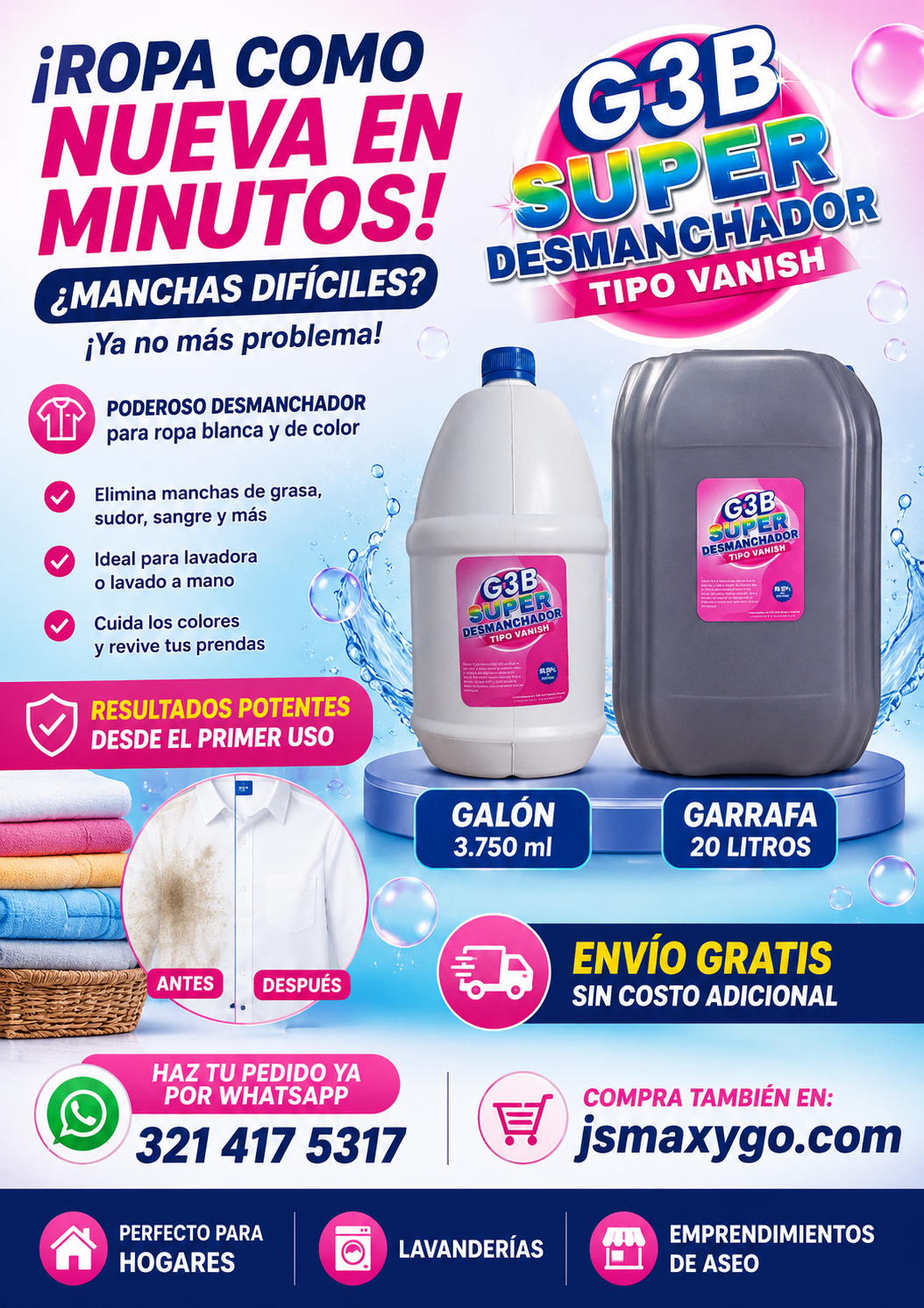 Desmanchador Tipo Vanish